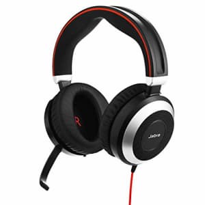 Jabra Evolve 80 UC Wired Headset Professional Telephone Headphones with Unrivalled Noise for $331 Jabra Evolve 80 UC Wired Headset Professional Telephone Headphones with Unrivalled Noise for $331
