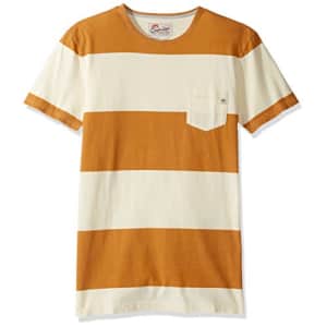 Quiksilver Men's Maxed Out Hero Crew Neck T Shirt, Golden Oak, Small for $8