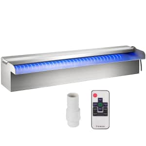 Vevor 11.8" Pool Waterfall with LED for $13