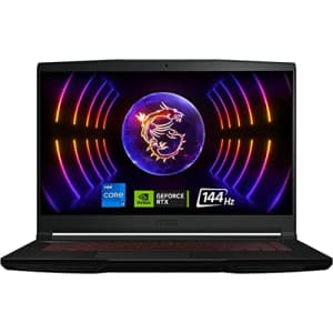 MSI 2023 GF63 Thin 15.6" 144Hz FHD IPS Gaming Laptop 10-Core Intel i7-12650H NVIDIA RTX4050 6GB for $1,270