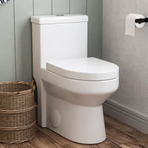 DeerValley Dual-Flush Elongated One-Piece Toilet for $186