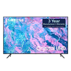 Samsung CU7000 Series UN43CU7000DXZA 43" 4K HDR LED UHD Smart TV for $258 for members