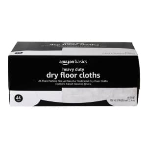 Amazon Basics Heavy Duty Dry Floor Cloths 44-Pack for $14