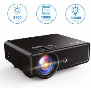 Tontion 2,400 Lux Video Projector for $44 Tontion 2,400 Lux Video Projector for $44