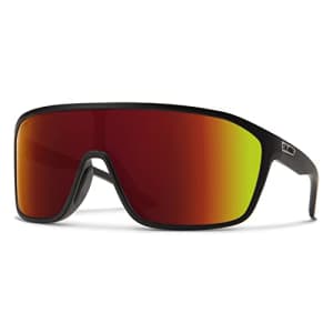 Smith Boomtown Active Sunglasses - Matte Black | Chromapop Red Mirror for $179