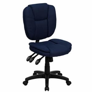 Flash Furniture Mid-Back Navy Blue Fabric Multifunction Swivel Ergonomic Task Office Chair with for $142