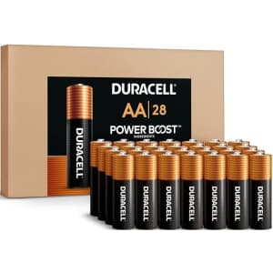 Duracell Power Boost AA Batteries 28-Pack for $15 w/ Sub & Save