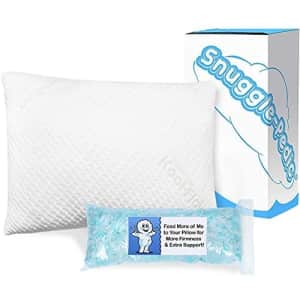 Snuggle-Pedic Adjustable Gel-Infused Shredded Memory Foam Pillow w/ Cooling Bamboo Cover for $83