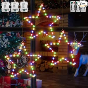 Raymall LED Christmas Star 3-Pack for $13