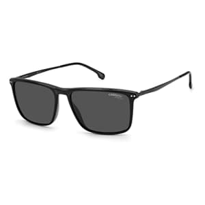 Carrera Men's 8049/S Rectangular Sunglasses, Black, 58mm, 16mm for $86