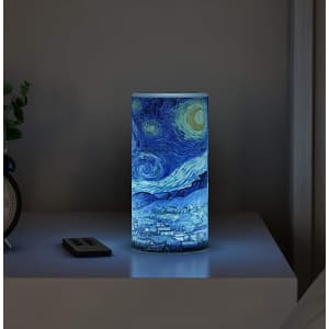 Lavish Home Van Gogh "Starry Night" LED Candle w/ Remote Control for $14