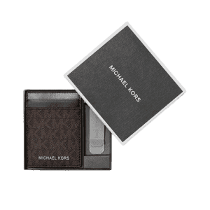 Michael Michael Kors Logo Card Case w/ Bill Clip for $39 Michael Michael Kors Logo Card Case w/ Bill Clip for $39