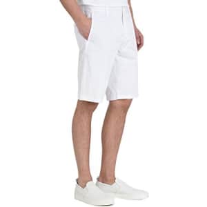A|X ARMANI EXCHANGE Men's Classic Bermuda Shorts, White, 32 for $40