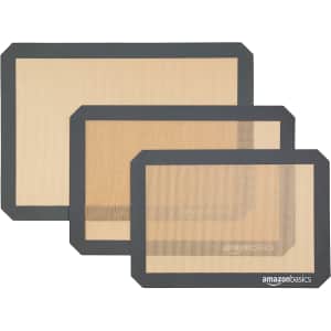 AmazonBasics Silicone Food Safe Baking Mat 3-Pack for $8 AmazonBasics Silicone Food Safe Baking Mat 3-Pack for $8