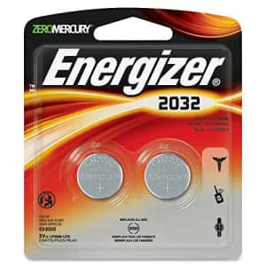 Energizer Lithium Coin Cell Watch Batteries 2 Pack - 2032BP2 for $8