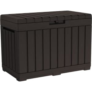 Keter Kentwood 50-Gallon Resin Deck Box for $50
