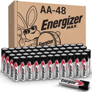 Energizer Powerseal Alkaline AA Batteries 48-Pack for $17 via Sub & Save Energizer Powerseal Alkaline AA Batteries 48-Pack for $17 via Sub & Save