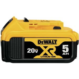 DeWalt 20V MAX XR Lithium Ion 5.0Ah Battery for $74