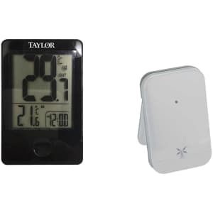 Taylor Wireless Digital Indoor Outdoor Thermometer for $9