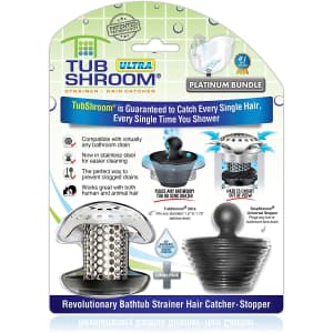 TubShroom Ultra Revolutionary Bath Tub Drain Protector Stainless Steel Combo for $13 w/ Prime TubShroom Ultra Revolutionary Bath Tub Drain Protector Stainless Steel Combo for $13 w/ Prime