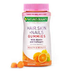 Nature's Bounty Hair, Skin & Nails with Biotin and Collagen, 80 Count, Orange for $12