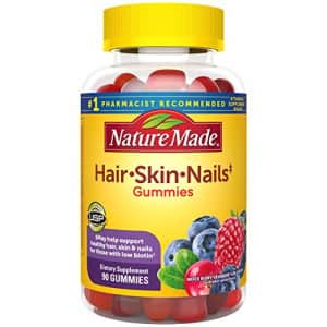 Nature Made Hair, Skin & Nails 2500 mcg Biotin Gummies w. Vitamin C, 90 Count (Packaging May Vary) for $9