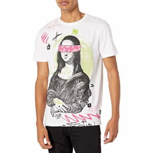 Southpole Men's Short Sleeve T-Shirt, White Mona, Large for $13