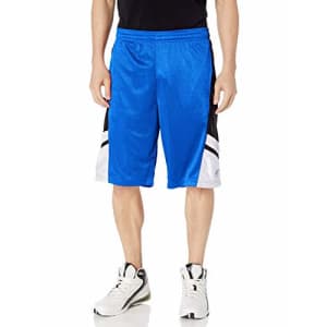 Southpole Men's Big and Tall Basic Basketball Mesh Shorts, Royal, 5XB for $14