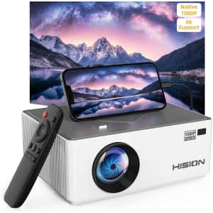 Hision 1080p Mini Projector for $65