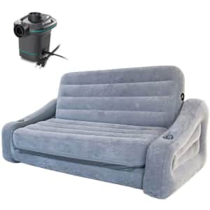 Intex Queen Inflatable Pull Out Sofa Airbed for $34