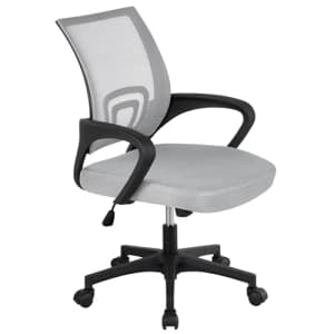 Yaheetech Ergonomic Office Chair Mid Back Computer Chair Mesh Desk Chair with Lumbar Support for $54 Yaheetech Ergonomic Office Chair Mid Back Computer Chair Mesh Desk Chair with Lumbar Support for $54