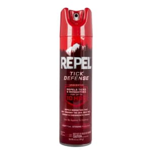 Repel Tick Defense 6.5-oz. Aerosol Spray for $5