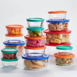 Pyrex Simply Store 32-Piece Glass Food Storage & Bake Container Set for $39 Pyrex Simply Store 32-Piece Glass Food Storage & Bake Container Set for $39