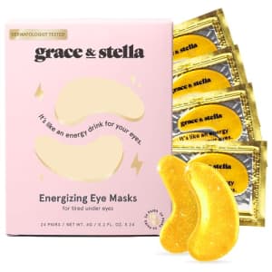 Grace & Stella Gold Under Eye Mask 24-Pair Pack for $15
