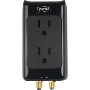 Staples 2-Outlet Surge Protector for $5 Staples 2-Outlet Surge Protector for $5
