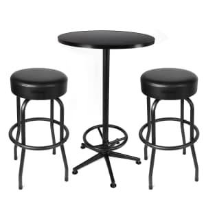 Hyper Tough 3-Piece Shop Pub Table & Bar Stool Set for $68