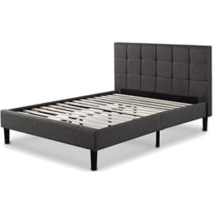 Zinus Lottie Upholstered Queen Platform Bed for $158