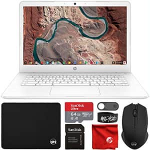 HP Chromebook 14" HD Laptop (Intel Celeron N3350 up to 2.4GHZ, 4GB RAM, 32GB eMMC Flash Memory, for $248