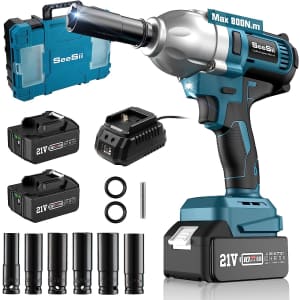 Seesii 1/2" Cordless Impact Wrench for $160