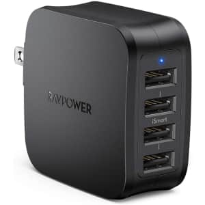 RAVPower 4-Port USB Wall Charger for $10 RAVPower 4-Port USB Wall Charger for $10