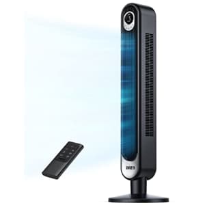 Dreo Tower Fan 42 Inch, Cruiser Pro T1 Quiet Oscillating Bladeless Fan with Remote, 6 Speeds, 4 for $76