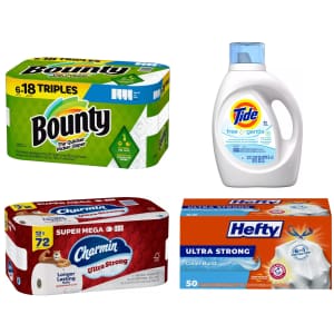 Household Essentials at Target. Purchase three household essentials using pickup or same-day delivery to get a $10 gift card for free.