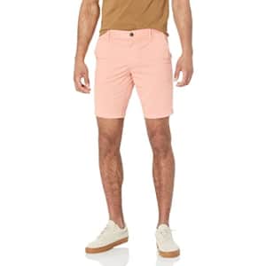 BOSS Men's Schino Slim Fit Shorts, Light Peach, 29 for $58