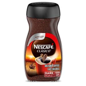 Nescafe Clasico Dark Roast Instant Coffee 10.5-oz. Jar for $6.30 with Subscribe & Save