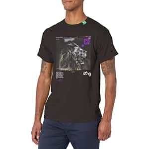 LRG Men's Research Collection Logo T-Shirt, Black, XL for $14