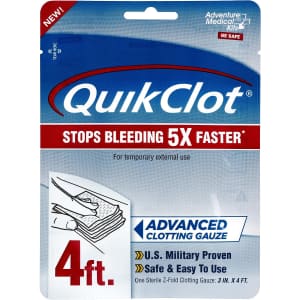 QuikClot 3x48" Advanced Clotting Gauze for $27