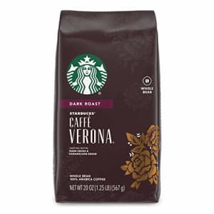 Starbucks Dark Roast Whole Bean Coffee Caff Verona 100% Arabica 1 bag (20 oz.) for $31