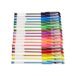 Amazon Basics 80-Count Multi-Color Gel Pen Set for $26