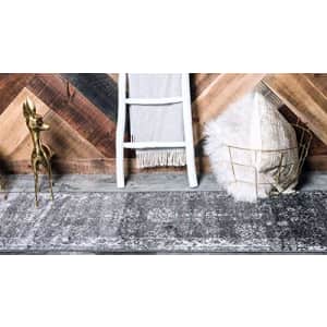 Unique Loom Sofia Collection Traditional Vintage Runner Rug, 2' x 13', Dark Gray/Ivory for $39 Unique Loom Sofia Collection Traditional Vintage Runner Rug, 2' x 13', Dark Gray/Ivory for $39