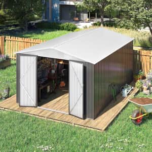 Netaje 10x14-Foot Lockable Outdoor Metal Shed for $530 Netaje 10x14-Foot Lockable Outdoor Metal Shed for $530